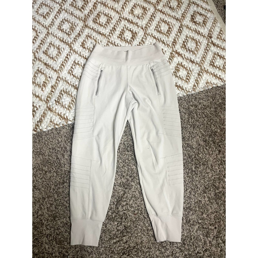 Athleta Light Taupe Motto Venice Track Joggers